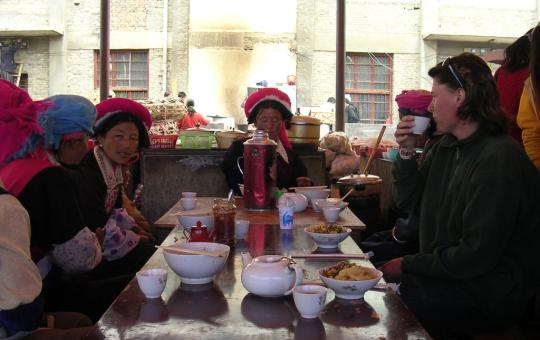 Hijgen bij het klooster ...