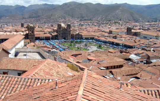 Cusco met de kerst