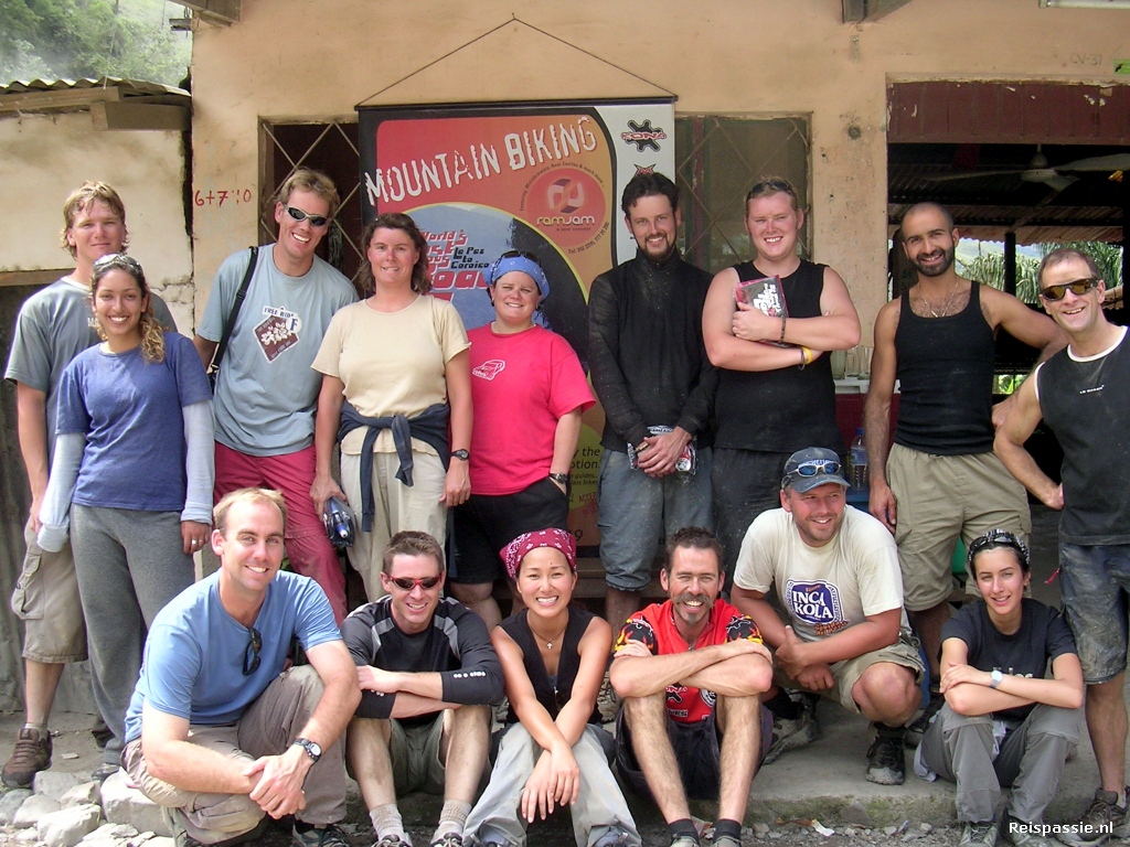 La Paz en downhill on -The Most Dangerous Road-