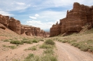 Charyn Canyon - Over de bodem van de canyon