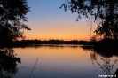 Caprivi - Onkovango river - Zonsondergang bij onze campsite