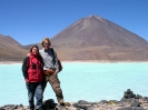 San Pedro to Uyuni - Bij Laguna verde en Volcan Licancabur