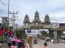 De grensovergang naar Cambodja