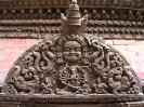 Kathmandu - Houtsnijwerk bij het Durba square