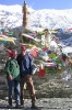 Lhasa naar Kathmandu - Bij een stupa