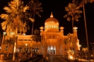 Brunei - Moskee bij nacht