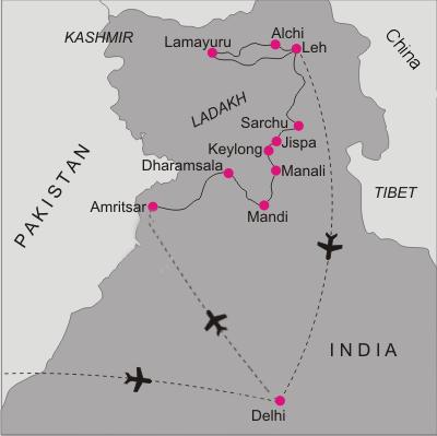 route trip Ladakh