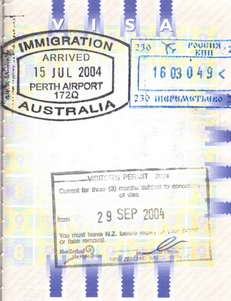 visa australie