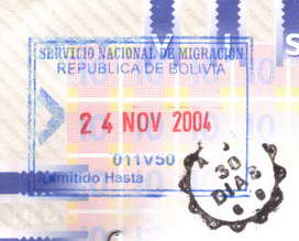 visa bolivia