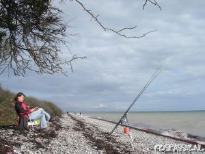 Het strand bij Dovnsklint