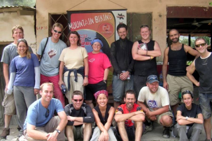 La Paz en downhill on -The Most Dangerous Road-